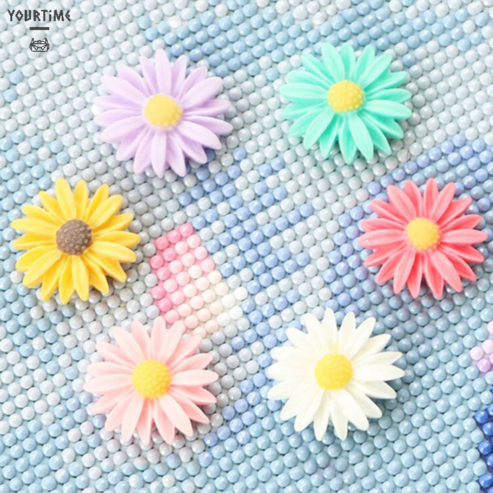 Vỏ Tranh Đính Đá 5D Tự Làm Có Nam Châm Hình Hoa Trang Trí Nhà Cửa