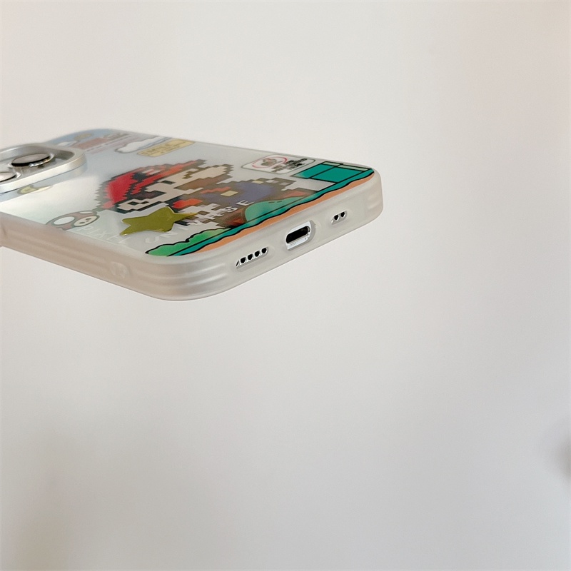 Ốp Điện Thoại Cứng Hai Mặt Hình Super Mary Cho iPhone 14 / 13 / 12 Pro max / 13Pro / 12Pro / 12 / iPhone 11 / 14 Pro max