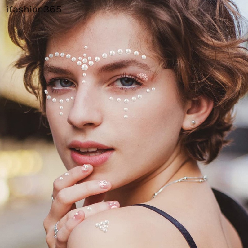 Miếng Dán Ngọc Trai Tự Dính Dùng Trang Trí Tóc Thời Trang ifashion365
