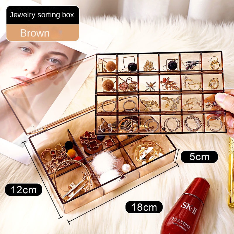 A - LIFE Hộp Đựng Trang Sức Đa Năng Chống Bụi Tiện Dụng