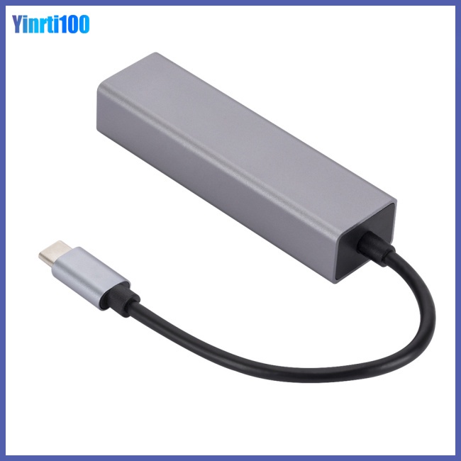 Bộ Chia 3 Cổng Usb 3.0 Sang Rj45 Hỗ Trợ Thẻ Mạng Gigabit Loại C