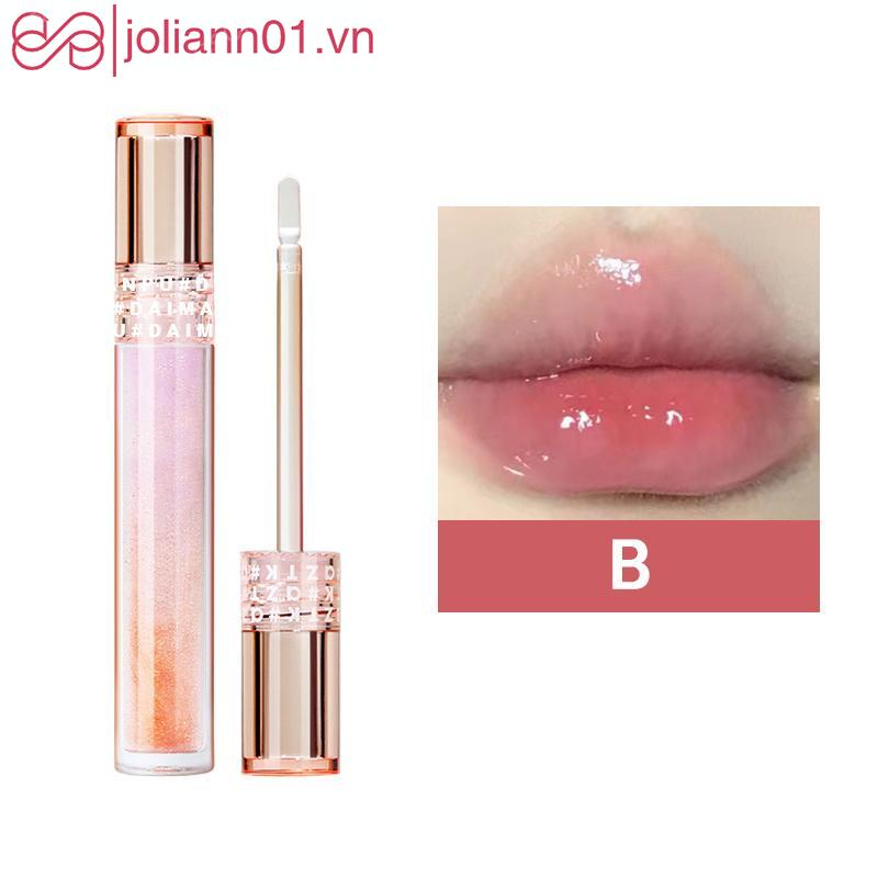 🎐Joliann🎐Water Gloss Lip Gloss Dưỡng ẩm lâu dài Lip Glaze Non Stick Cup Lip Glaze trong suốt