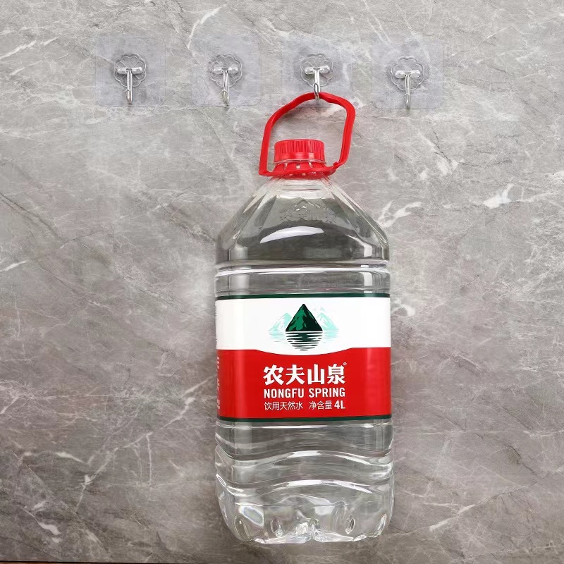 Móc Treo Đồ Dán Tường Trong Suốt Chịu Tải Nặng Tiện Dụng Cho Nhà Bếp / Phòng Tắm
