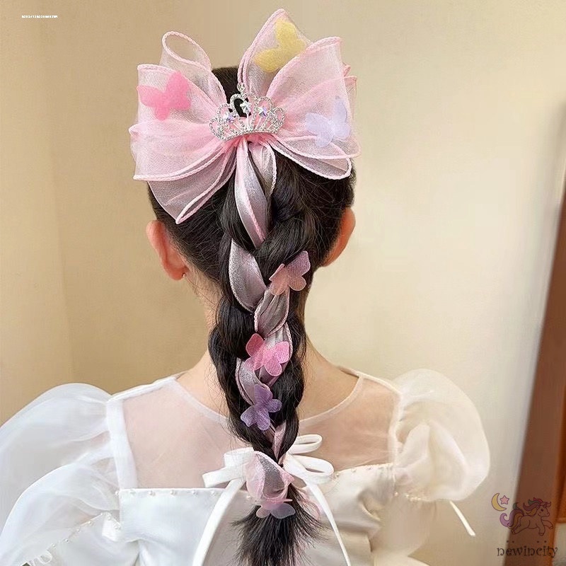 Kẹp Tóc Hình Nơ Bướm Xinh Xắn Phong Cách Hàn Quốc Cho Bé Gái
