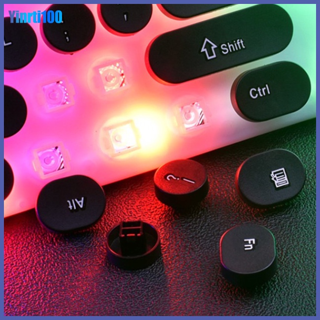 Bộ Bàn Phím Cơ Có Dây Yinrti Kèm Chuột Và Đèn Sau Kết Nối USB Cho Máy Tính Để Bàn Laptop