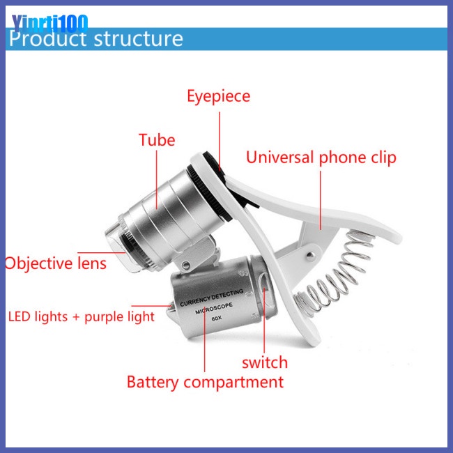 Ống Kính Phóng To 60X Kẹp Điện Thoại iPhone Sumgung