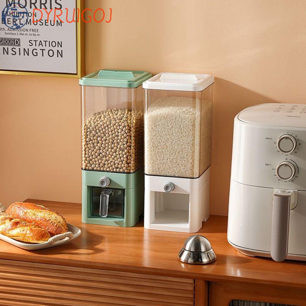 Thùng Đựng Gạo / Ngũ Cốc Dạng Nhấn Chống Ẩm Có Nắp Đậy Cho Nhà Bếp