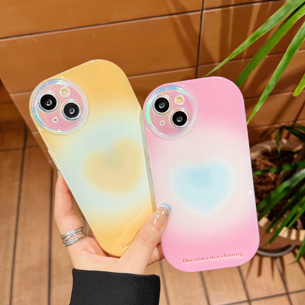 Ốp Điện Thoại Tpu Dẻo Trong Suốt Màu Sắc Ngọt Ngào Đơn Giản Chống Rơi Cho iPhone 14 13 12 11Pro Max