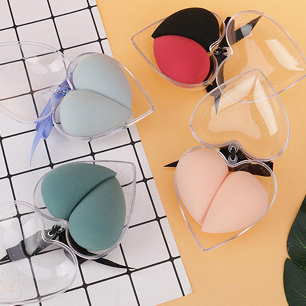 Mút Tán Kem Nền Dạng Lỏng Hình Trái Tim Trang Điểm Ướt Và Khô Đa Năng D9A8