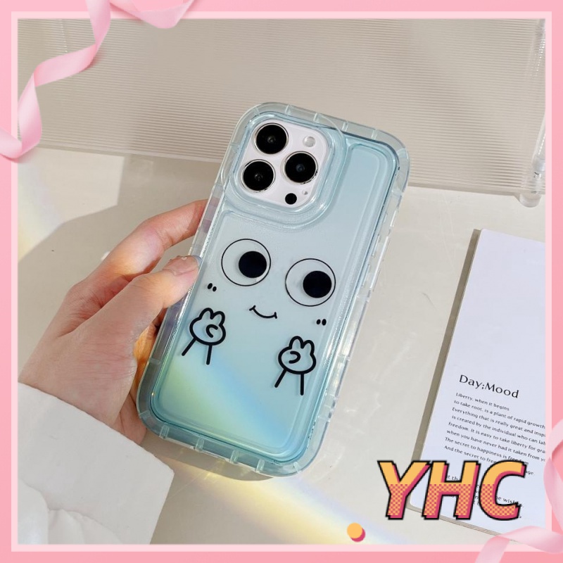 Ốp Lưng iPhone Chống Túi khí biểu cảm nhỏ màu xanh da trời chống chấn động bảo vệ máy ảnh TPU Cho Iphone 6 / 6S / 6splus / se / 7 / 7plus / 8 / 8plus / X / xs / xsmax / 11 / 12 / 13 / 14 / Plus / pro / pro max-742