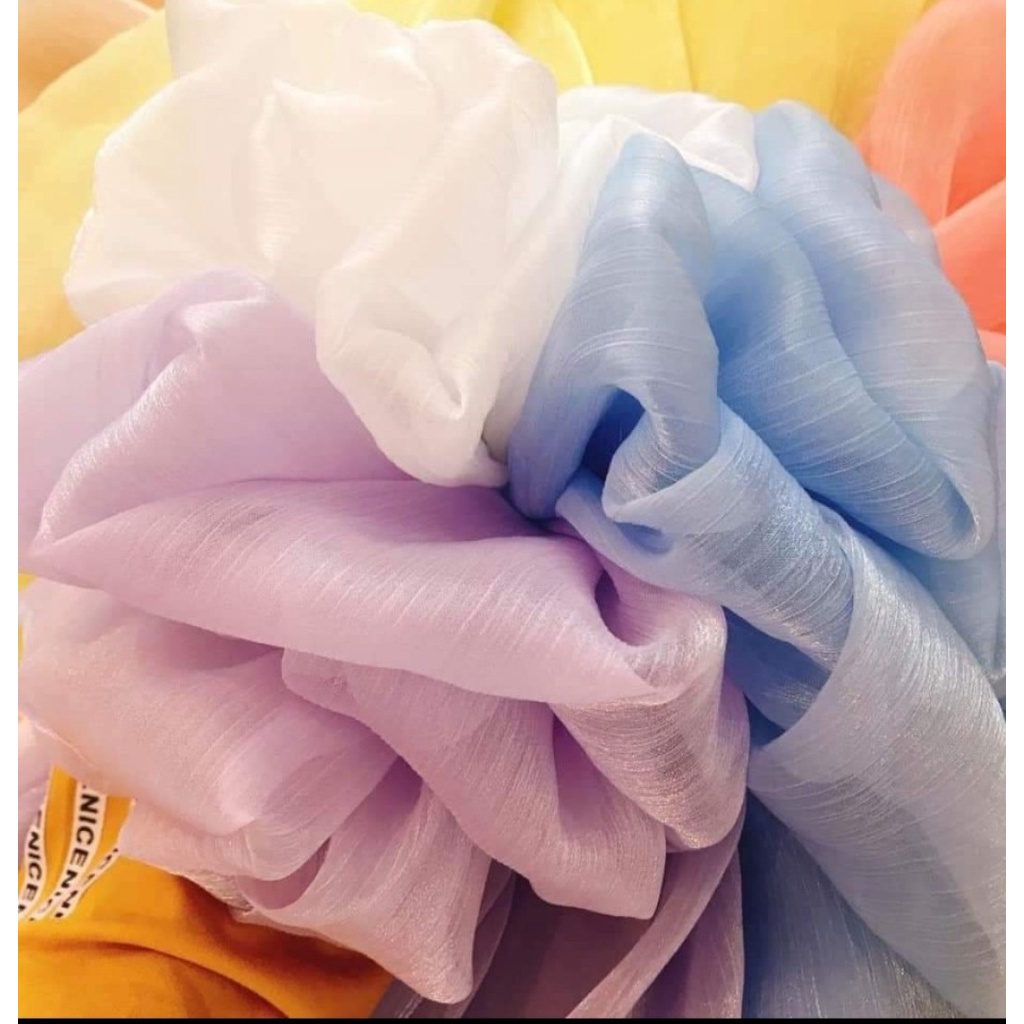 Hot trend 2023_Vải voan tơ xước ánh nhiều màu