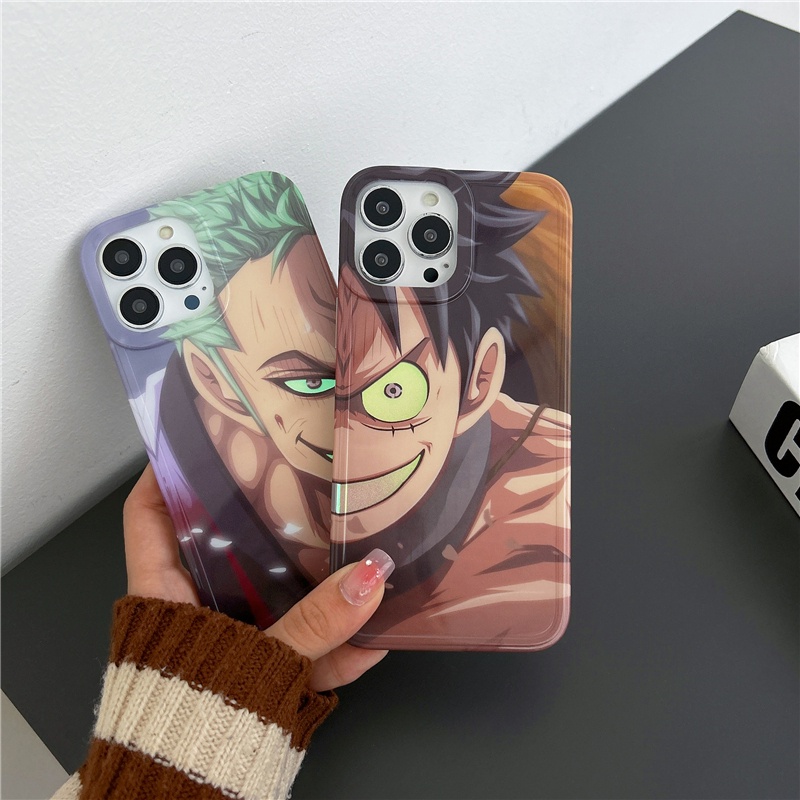 Ốp Điện Thoại Dẻo Màu laser Họa Tiết Hoạt Hình One Piece Cho IPhone14 14Pro 14ProMax 13 13Pro 13ProMax 12 12PRO 12ProMax 11