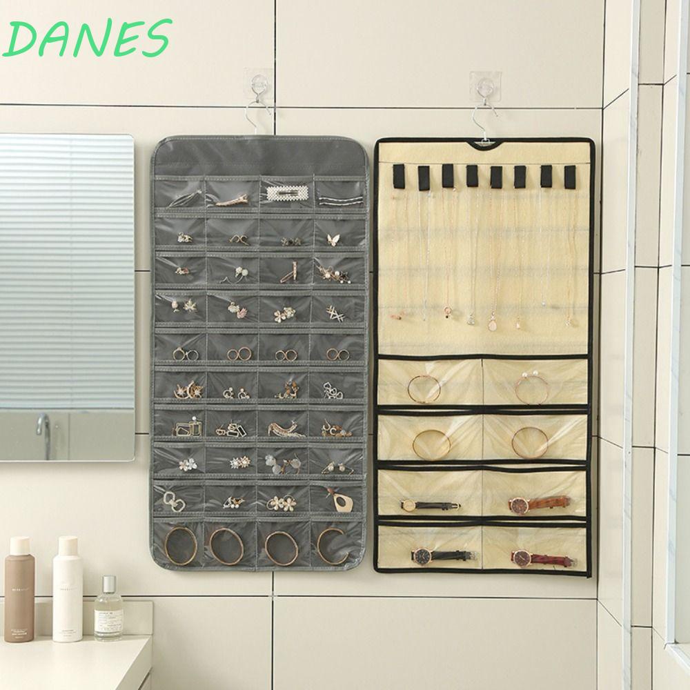 Túi Đựng Trang Sức 80 Ngăn Hình Chữ Nhật Hai Mặt Tiện Dụng