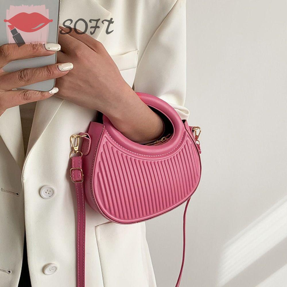 Túi Xách Da Pu Màu Trơn Thời Trang Cho Nữ