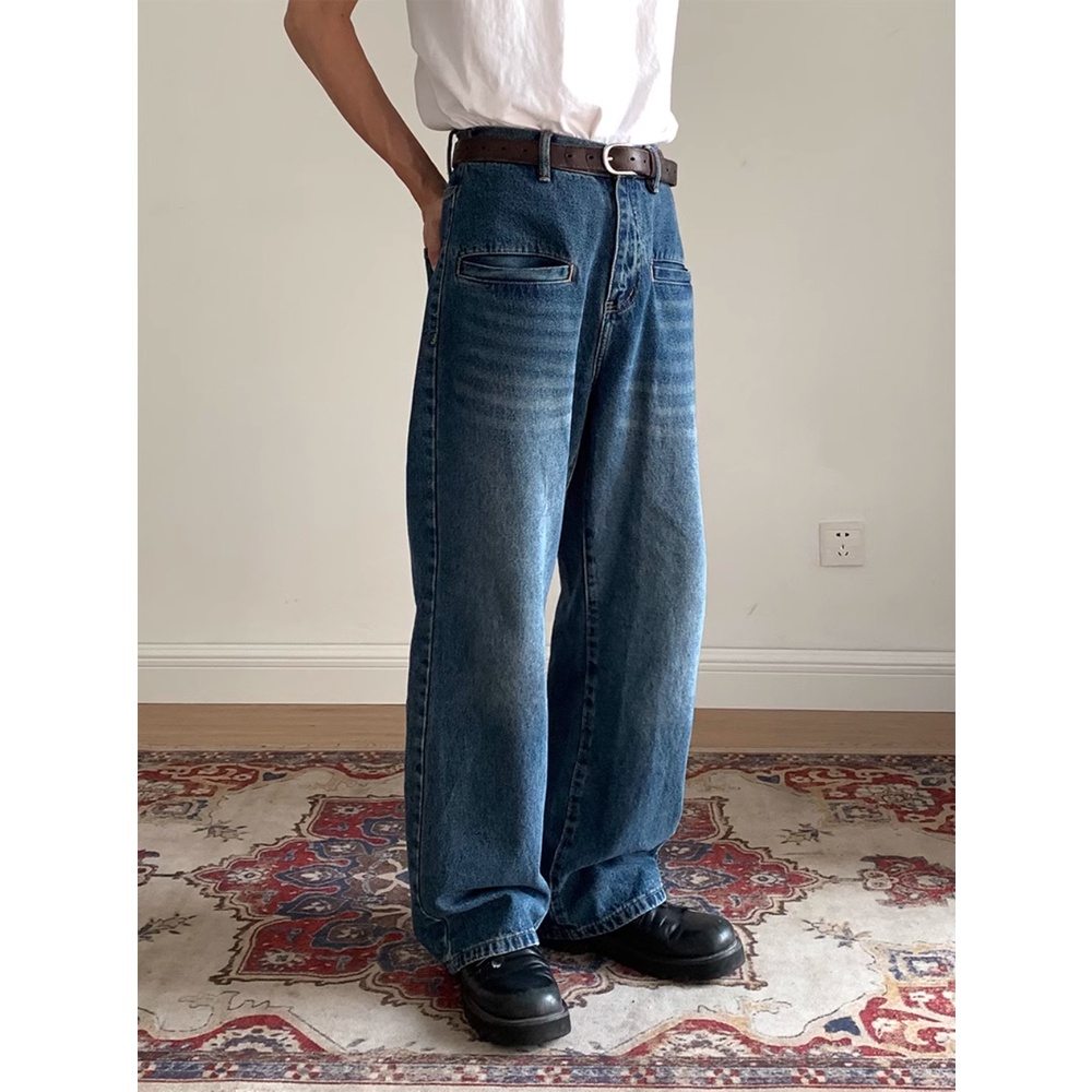 Quần Jean Ống Rộng Thời Trang Mùa Hè Phong Cách Mới 2022 Cho Nam Và Nữ