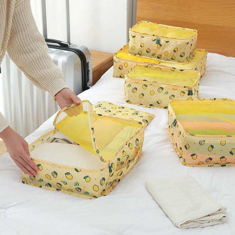 SENSES// 7-in-1 Travel Buggy Bag Luggage Storage Bag Packing Bags Portable Travel Clothes Clothes Bag Underwear and Underpants Organizing Bag 6J9l
