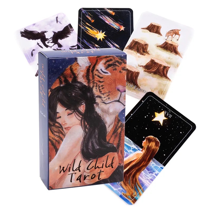 Wild Child Tarot Card Prophecy Divination Deck Family Party Board Game Beginners Cards Fortune Telling Game