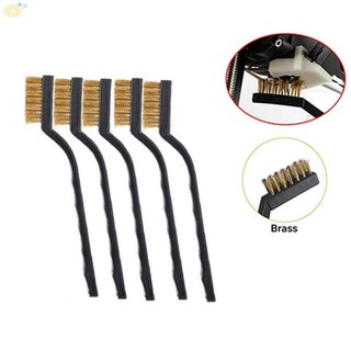 【VARSTR】Brass Wire Brushes 17cm Cleaning Welding Slag Rust-Remover Tool Hand Tools