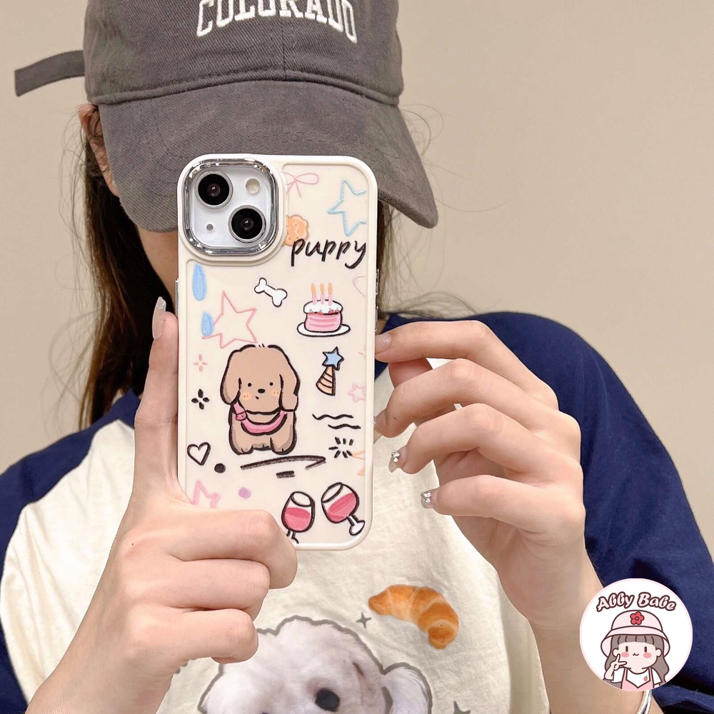 Ốp Điện Thoại TPU Mềm Bóng In Hình Cún Hoạt Hình Chống Bẩn Cho IPhone 14 Pro Max 11 12 Pro Max X XS 7Plus