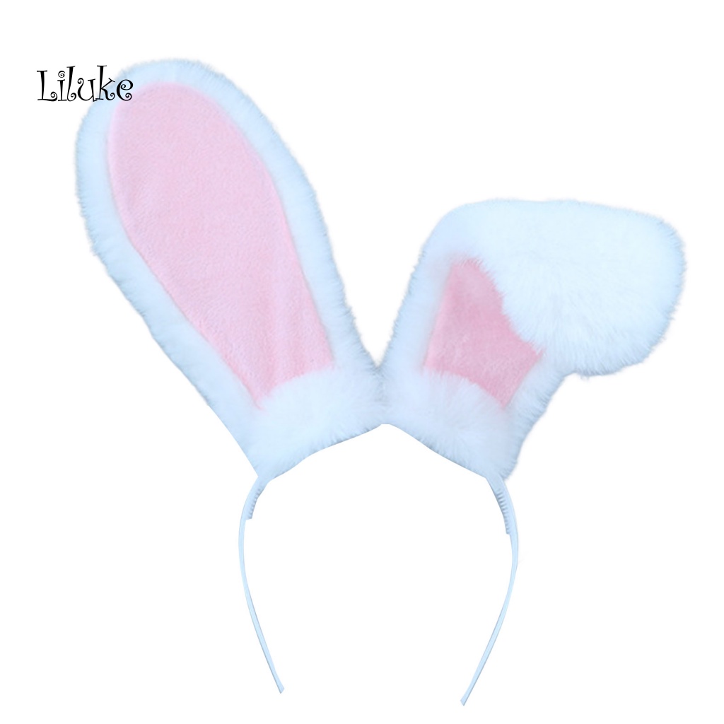 Băng Đô Tai Thỏ Lông Mềm Mại Nhiều Màu Sắc Dùng Hóa Trang / Chụp Ảnh