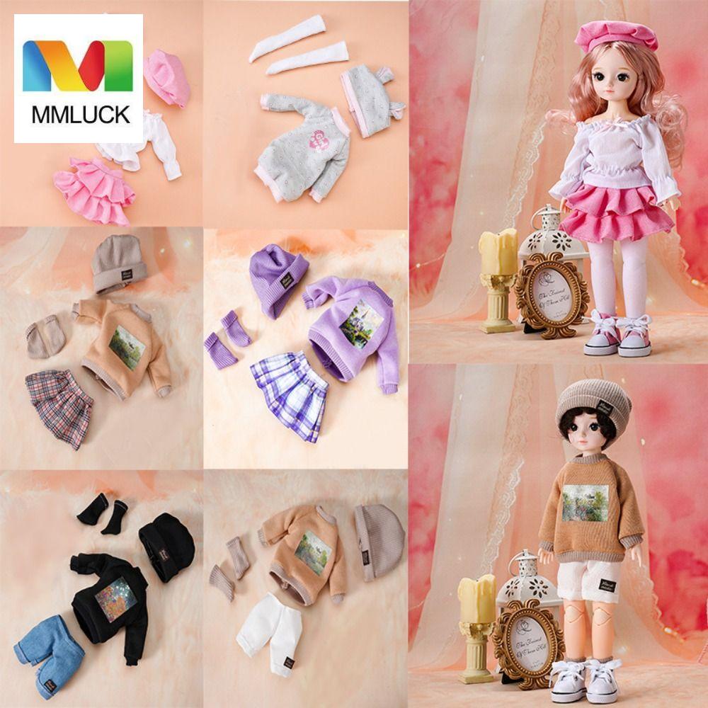 Bộ Đầm + Quần + Nón Thời Trang Dành Cho Búp Bê Bjd 12 Inch