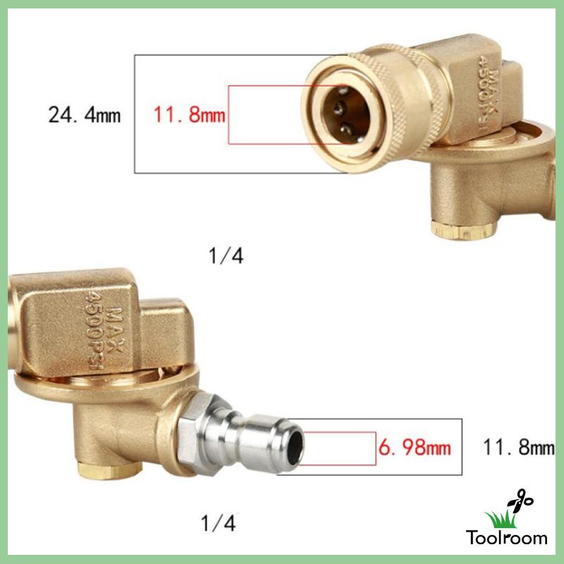 Đầu Nối Nhanh 5000Psi 1 / 4 "Cho Máy Rửa Áp Suất
