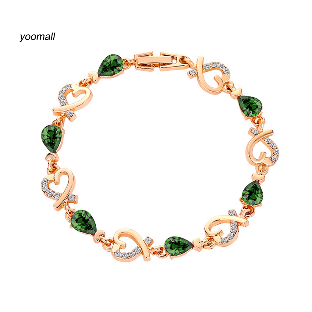 Vòng Tay Mặt Hình Trái Tim Rỗng Thời Trang Cho Nữ