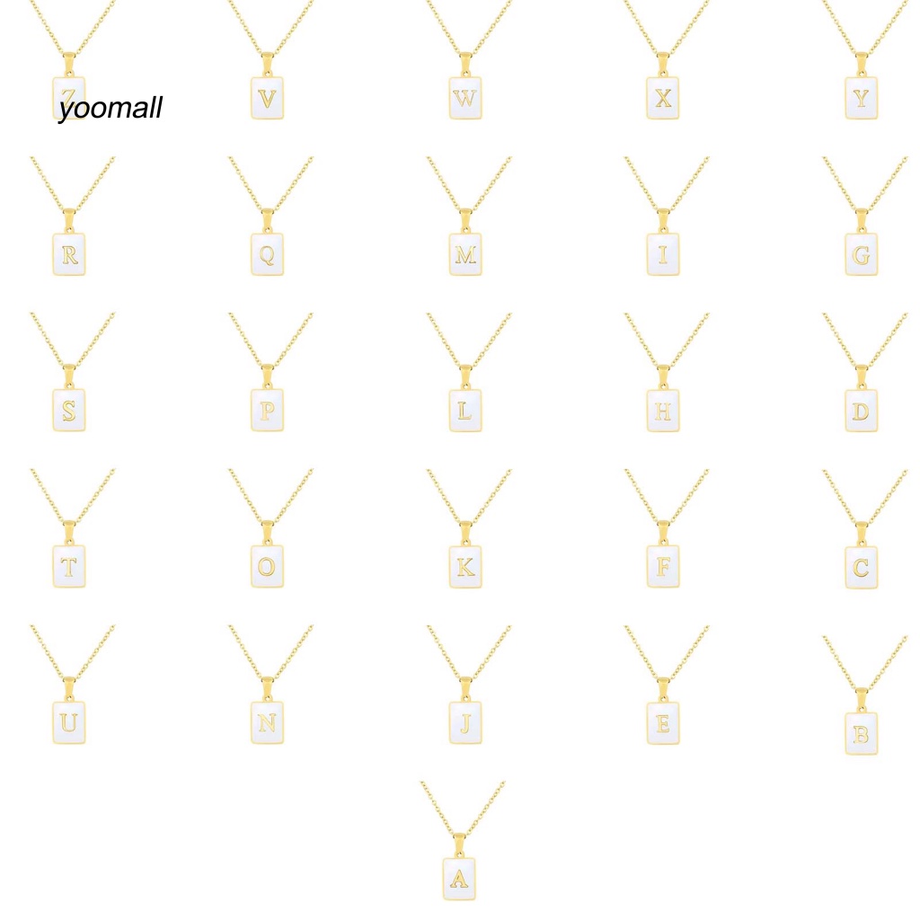 Vòng cổ Mạ Điện Chống Mòn Mặt Hình Học / Chữ Thời Trang Cho Nam Và Nữ