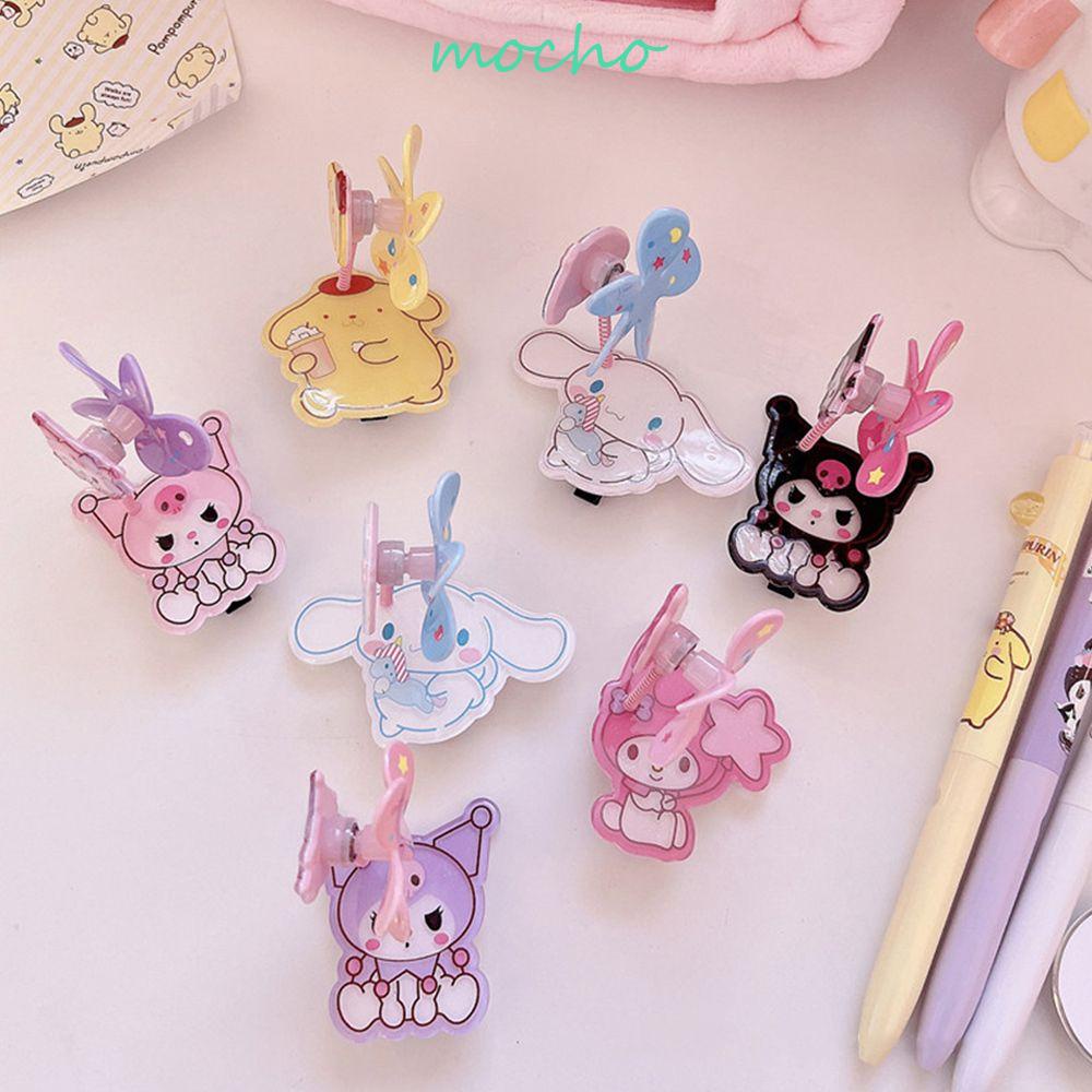 Mocho Kẹp Tóc Bằng Acrylic Hình Cún Hoạt Hình Phong Cách Hàn Quốc Ngọt Ngào Sáng Tạo
