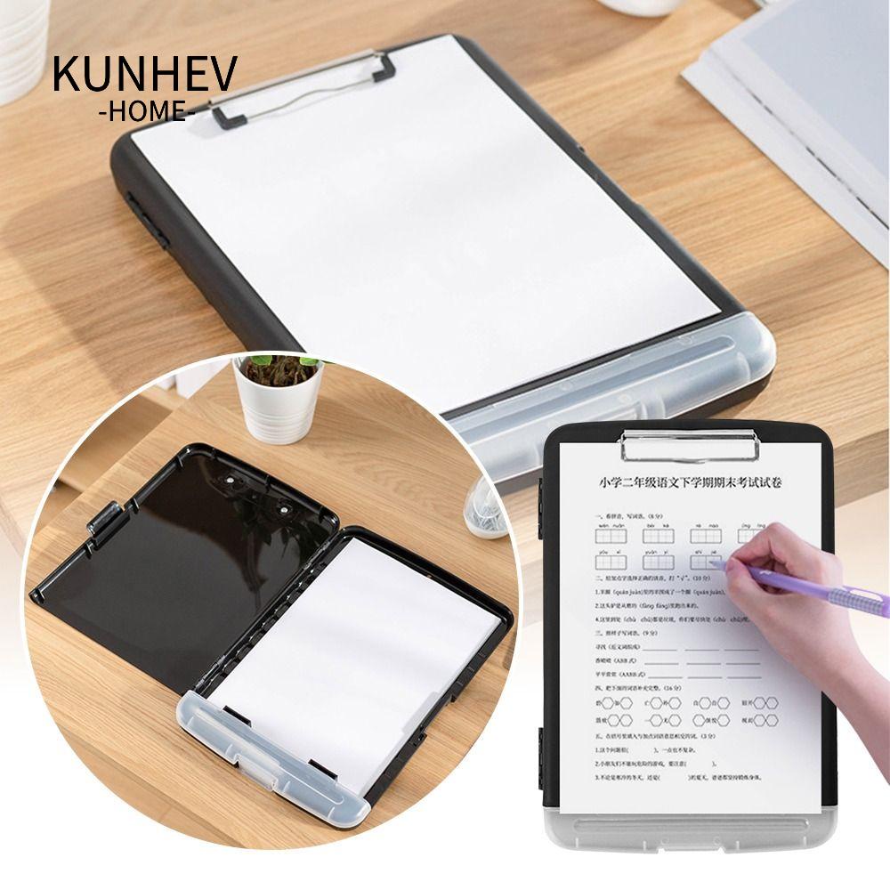 KUNHEV Hộp Đựng Kẹp Giấy Viết Trơn Tru Chống Nước Đa Năng Cho Học Sinh / Nhân Viên Văn Phòng