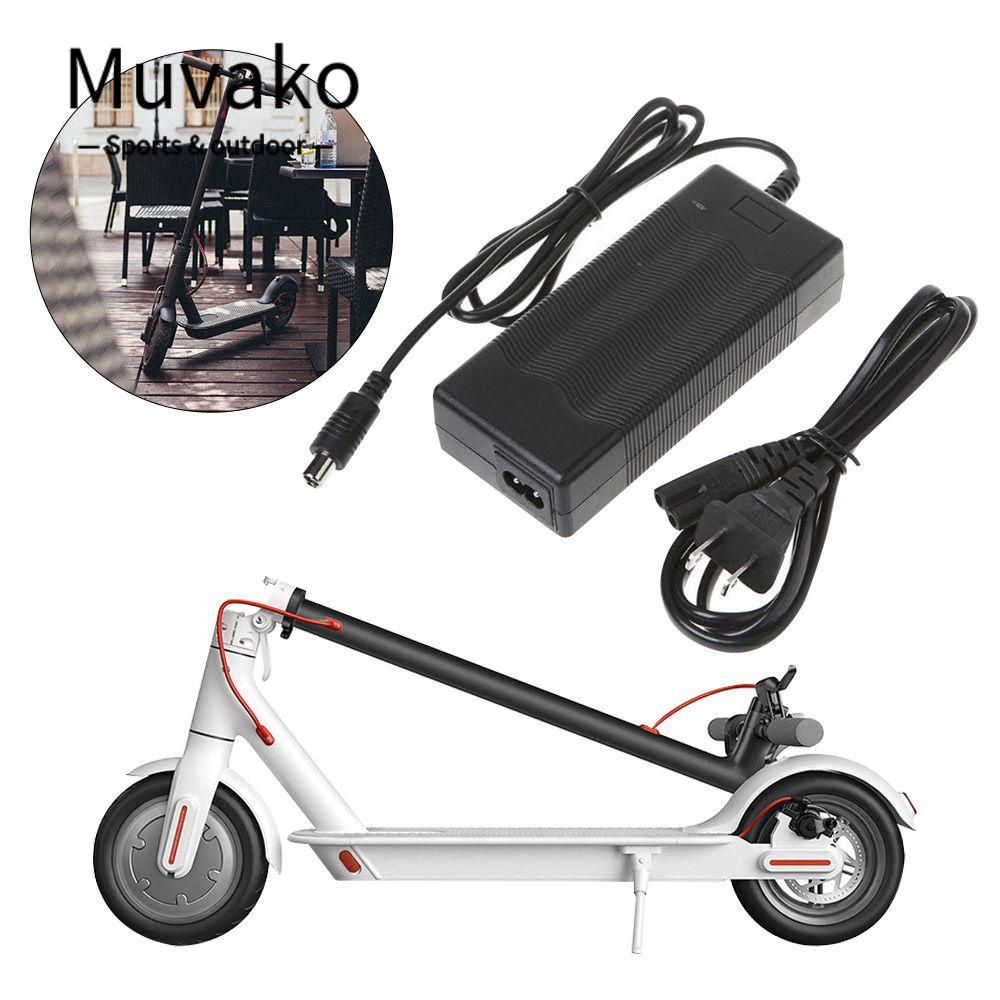 MUVAKO Bộ Sạc Pin 42V 2A Cho Bộ Chuyển Đổi Nguồn Ninebot Es1 2 3 4 Xiaomi M365