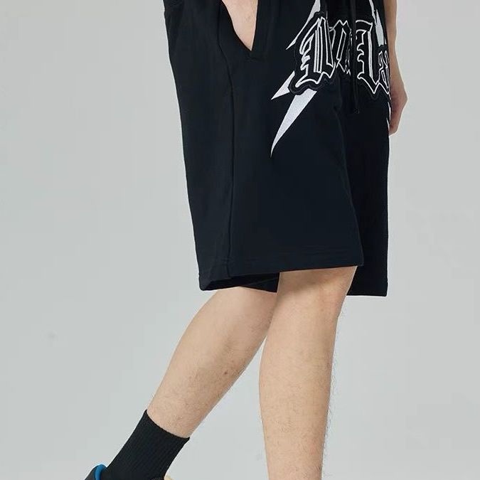 Quần Short Thể Thao Ống Rộng Thêu Chữ Thời Trang Mùa Hè Dành Cho Nam Và Nữ