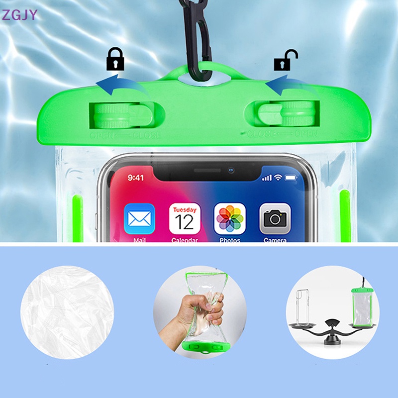 Túi Đựng Điện Thoại Khô Ráo Ba Lớp Trong Suốt Chống Nước 30M Mới