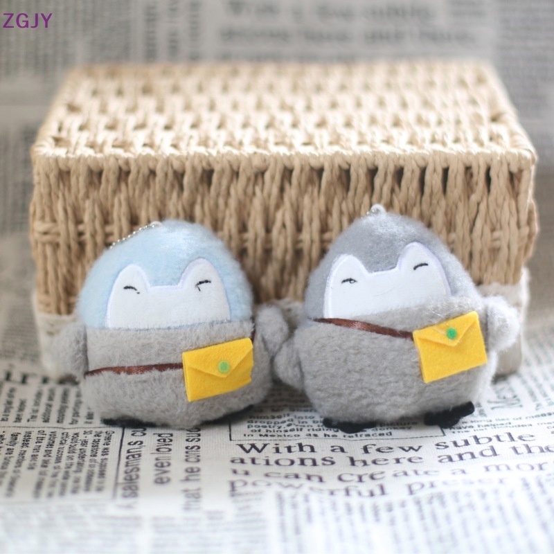 Móc Khóa Hình Chim Cánh Cụt Nhồi Bông Mềm Mại Dễ Thương Mới