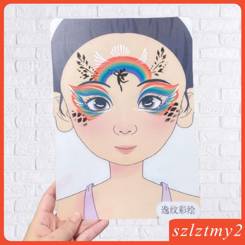 Khuôn Vẽ Trang Điểm Tiện Lợi Szlztmy2 Dành Cho Trẻ Em