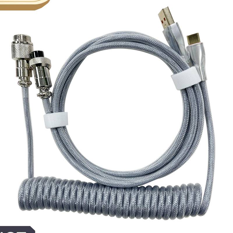 Dây Cáp Lò Xo Kết Nối Bàn Phím Cơ Type-C USB