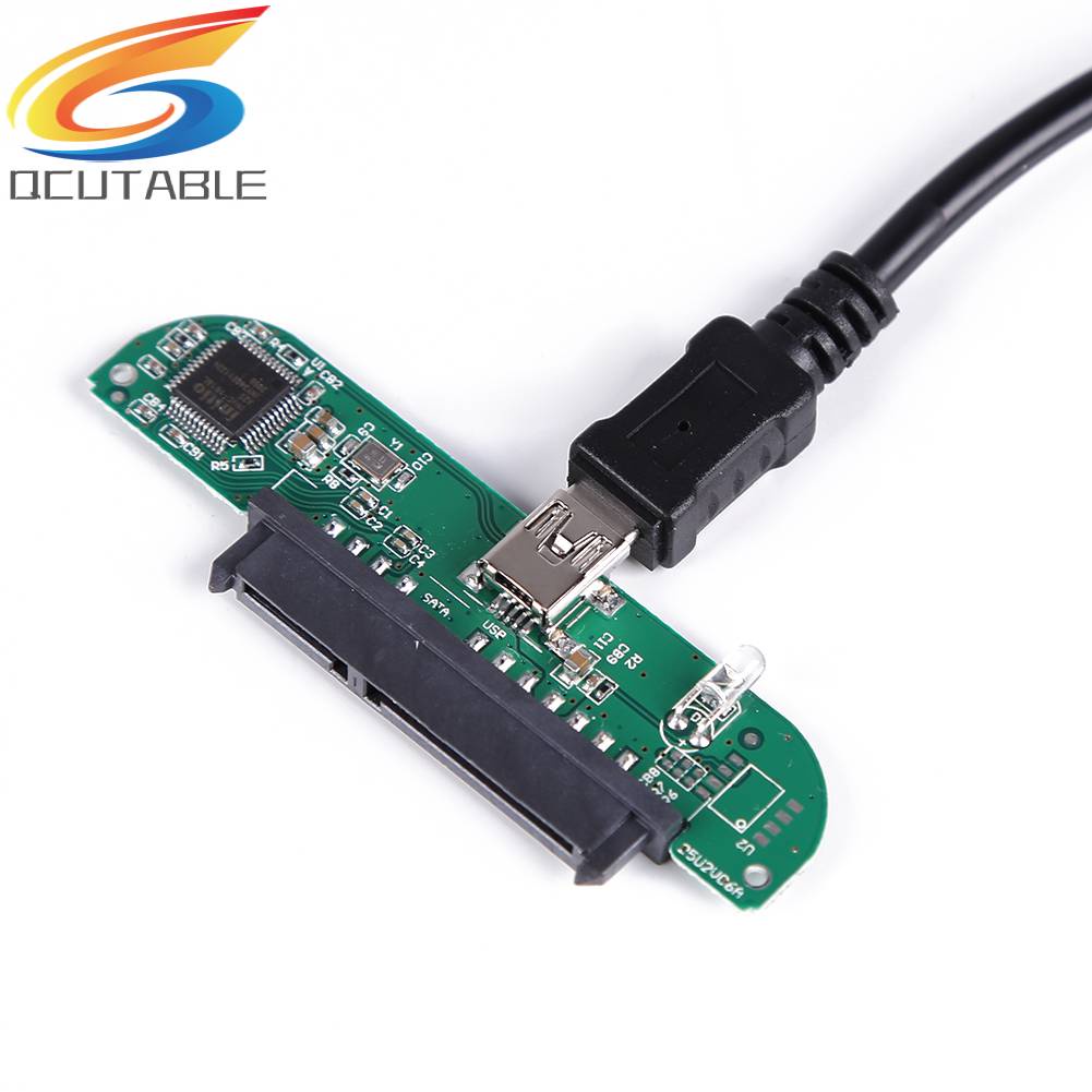(MớI) Cáp ChuyểN Ổ CứNg USB 2.0 Sang SATA 7 + 15 Pin 2.5 "