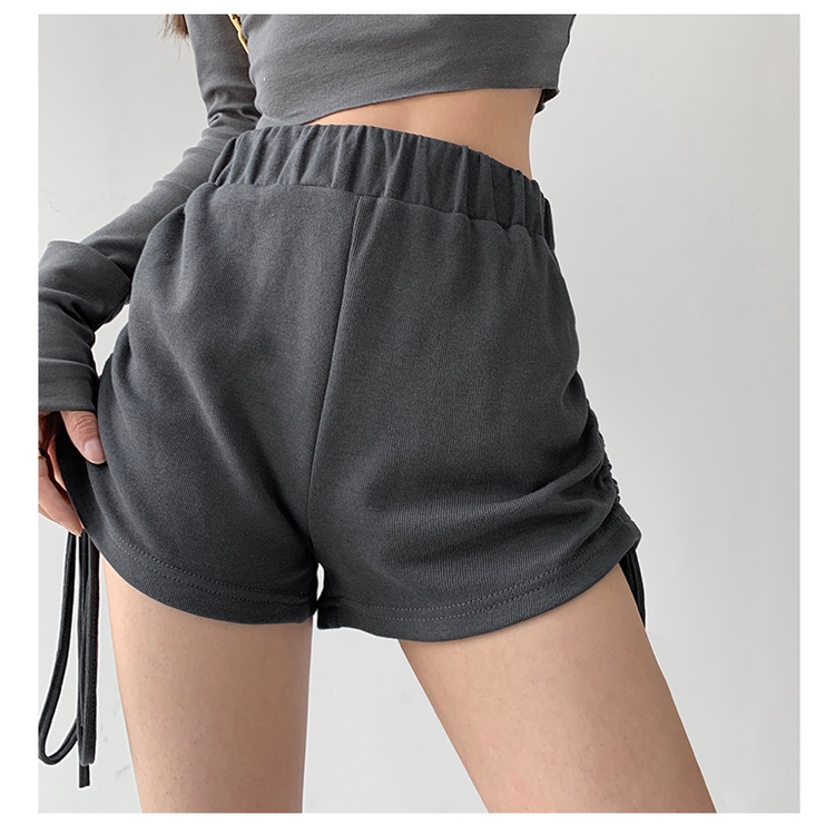 Quần Short Thể Thao Màu Trơn Thời Trang Hàn Quốc Quyến Rũ Cho Nữ