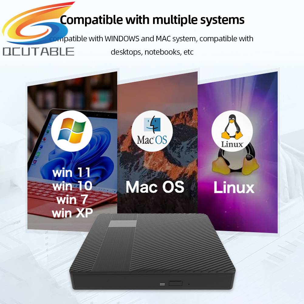 Ổ Đĩa USB 3.0 Và Type-C DVD RW CD Cho Laptop PC