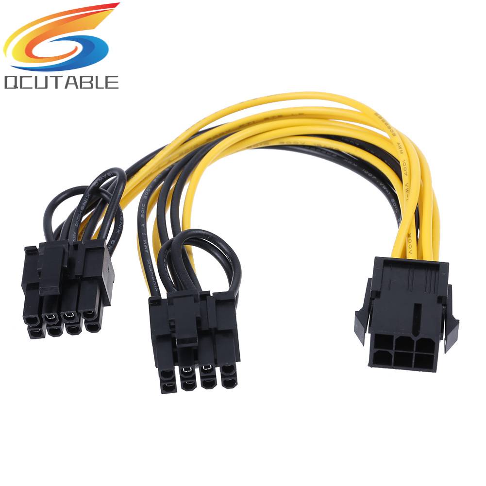 Cáp Chia Cổng 6Pin Sang 8 (6 + 2) Cho Card Đồ Họa