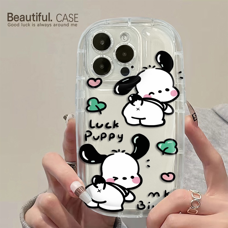 Ốp Điện Thoại Silicone Mềm Trong Suốt Chống Sốc In Hình Chú Cún Cho IPhone 14 13 12 11 Pro Max XS X XR 8 + 7 Plus