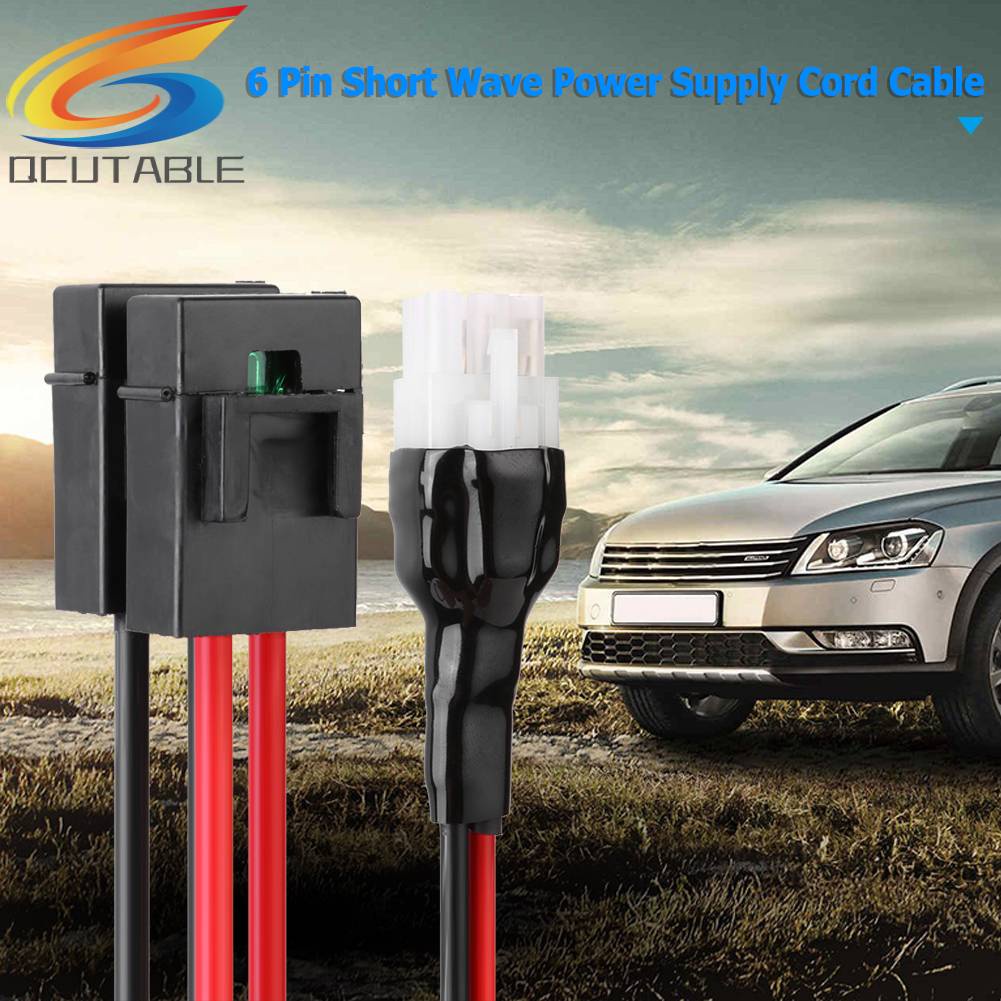 Dây Cáp Nguồn Sóng Ngắn 1m 3.3ft 30A 6Pin Dành Cho Radio Yaesu FT-857D FT-897D