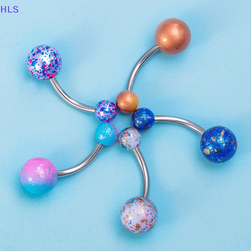 Set 5 Khuyên Rốn Bằng Thép Không Gỉ Thời Trang Cá Tính