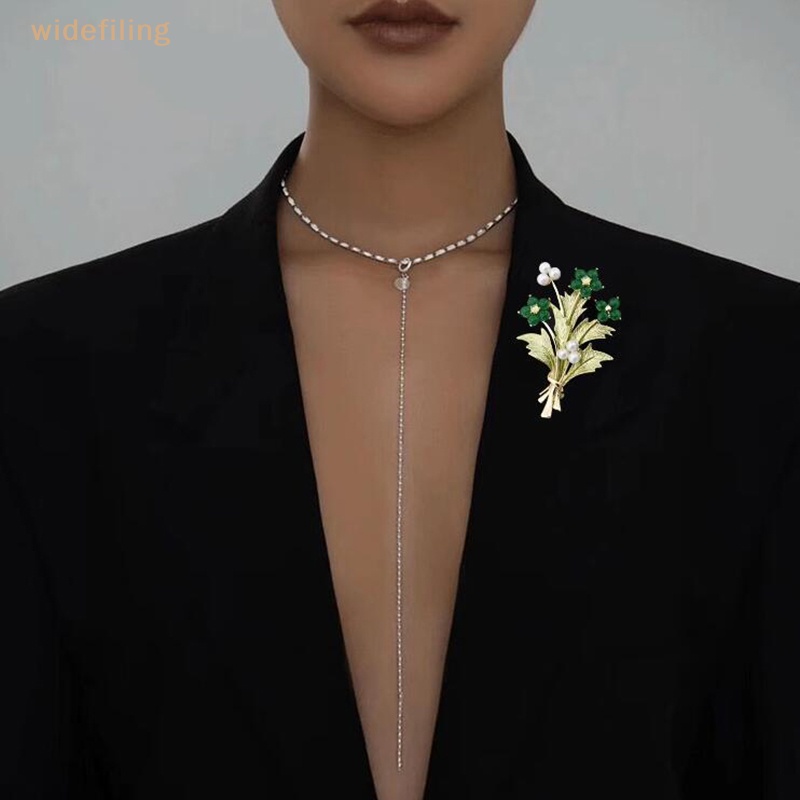 Cài Áo Hình Bó Hoa Đính Đá Phong Cách Âu Mỹ Thời Trang Cho Nữ