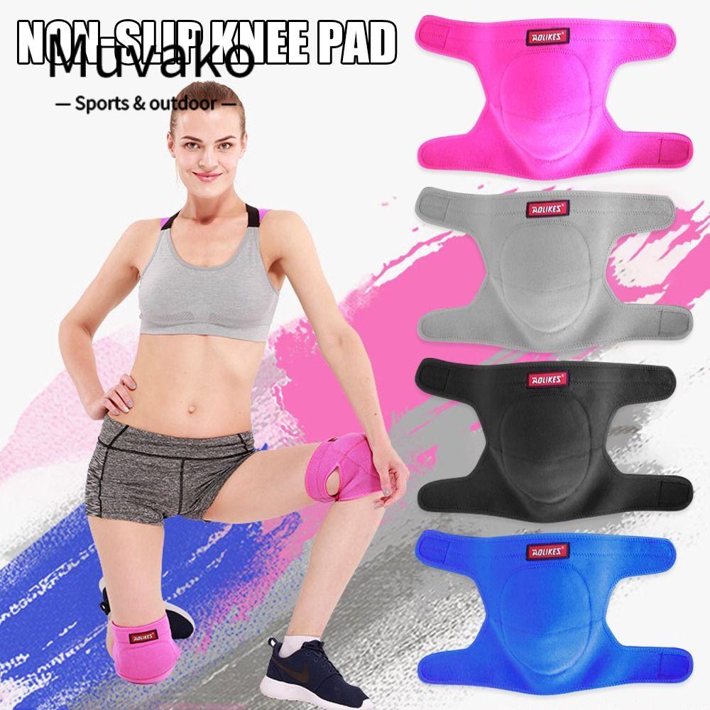 MUVAKO Đệm Bảo Vệ Đầu Gối Dày Dặn Co Giãn Thoáng Khí Hỗ Trợ Luyện Tập Thể Thao