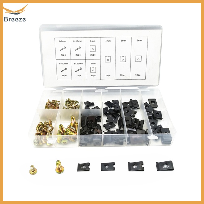 Set 170 Đinh Vít Nhựa Phụ Tùng Cho Xe Ô Tô