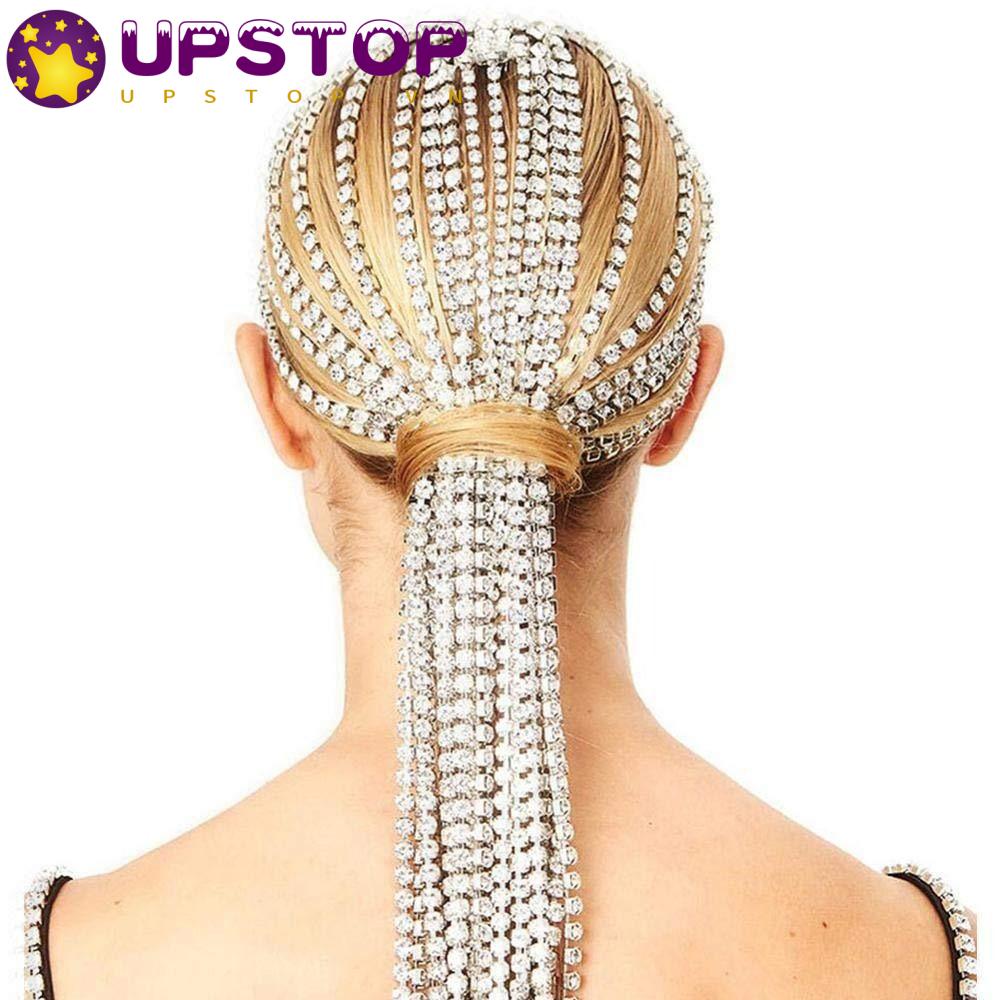 Cài Tóc Tua Rua Đính Đá Pha Lê Thời Trang Dành Cho Nữ