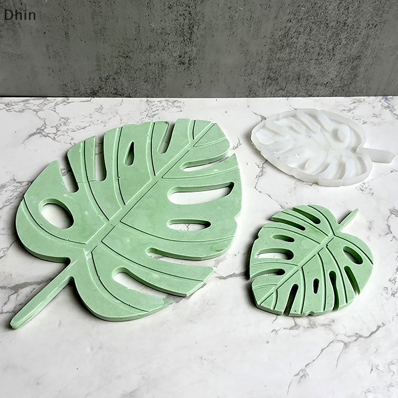 Khuôn Silicone Tạo Hình Lá Phong Monstera Cho Xi Măng