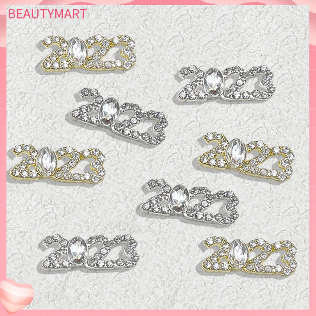 Hộp Hạt Kim Cương Giả Lấp Lánh Tự Trang Trí Móng Tay 2023