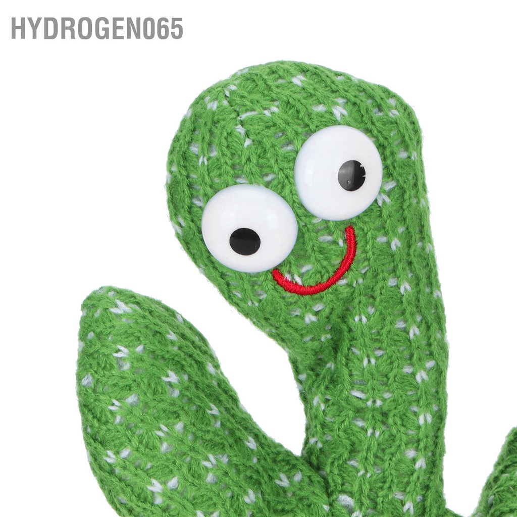 Hydrogen065 Đồ chơi sang trọng xương rồng Ca hát điện tử dễ thương Nhảy múa Hỗ trợ ghi âm phát sáng